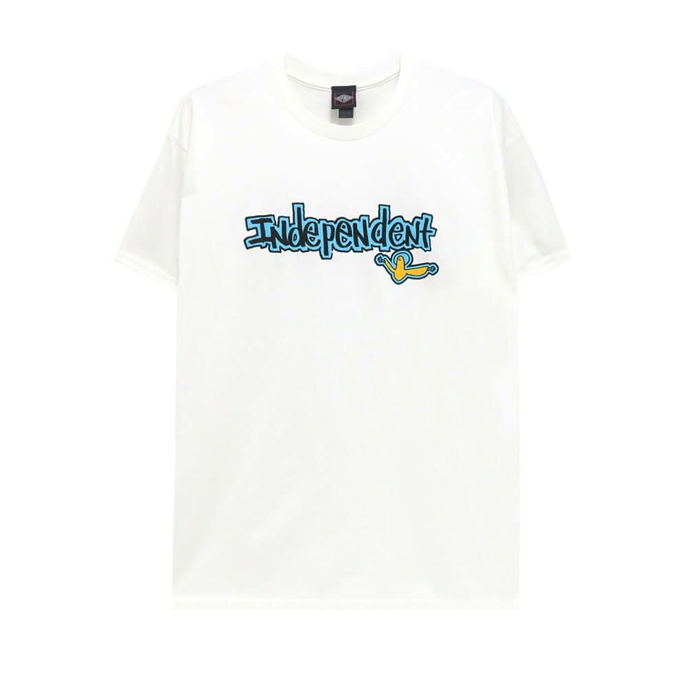  INDEPENDENT T-SHIRT インディペンデント Tシャツ GONZ BAR WHITE スケートボード スケボー 