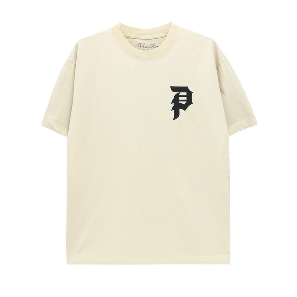PRIMITIVE T-SHIRT プリミティブ Tシャツ DIRTY P HW CREAM スケートボード スケボー 1