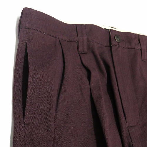 PASS~PORT PANTS パスポート パンツ ジーンズ HERRINGBONE LEAGUES CLUB DARK PLUM スケートボード スケボー 1
