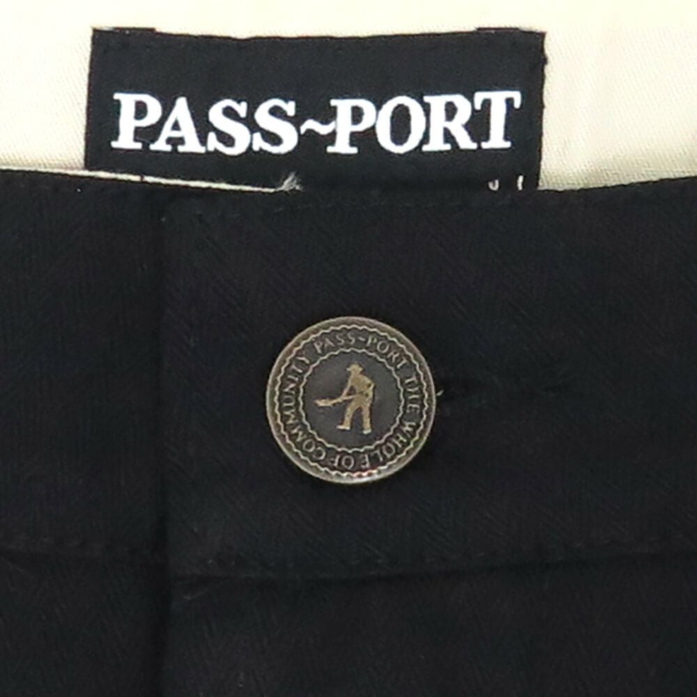 PASS~PORT PANTS パスポート パンツ ジーンズ HERRINGBONE LEAGUES CLUB BLACK スケートボード スケボー 2
