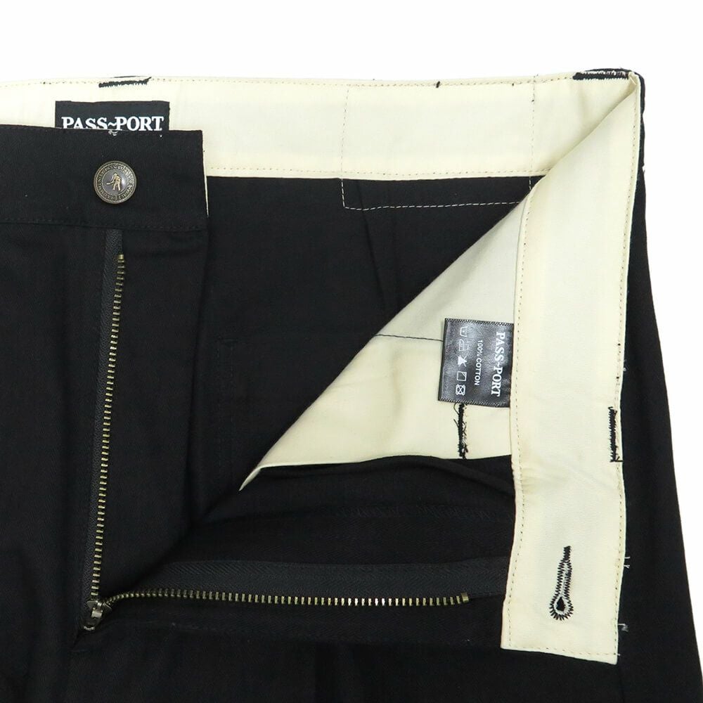 PASS~PORT PANTS パスポート パンツ ジーンズ HERRINGBONE LEAGUES CLUB BLACK スケートボード スケボー 3