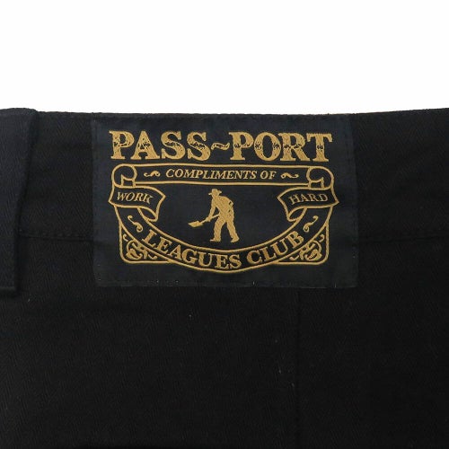 PASS~PORT PANTS パスポート パンツ ジーンズ HERRINGBONE LEAGUES CLUB BLACK スケートボード スケボー 7