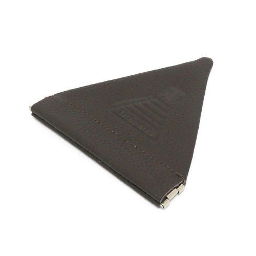 THEORIES COIN CASE セオリーズ コインケース THEORAMID GENUINE LEATHER EMBOSSED COIN/HEADPHONE POUCH BROWN スケートボード スケボー　1