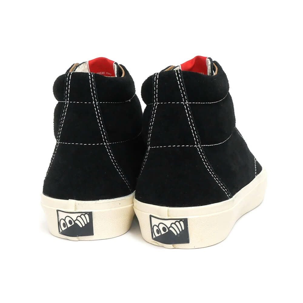 LAST RESORT AB SHOES ラストリゾートエービー シューズ スニーカー VM003 SUEDE HI（RED LABEL）BLACK/WHITE スケートボード スケボー 3