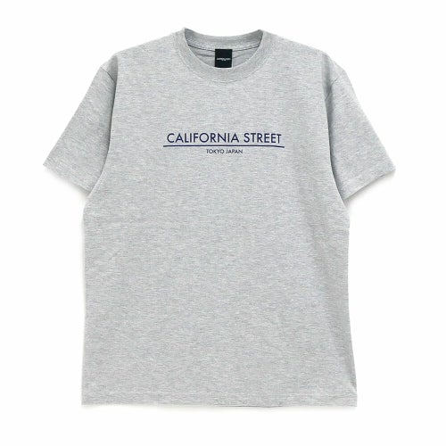 【購入金額 50,000円 以上で 1円】CALIFORNIA STREET T-SHIRT カリフォルニアストリート Tシャツ LOGO BAR GREY スケートボード スケボー