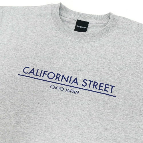 【購入金額 50,000円 以上で 1円】CALIFORNIA STREET T-SHIRT カリフォルニアストリート Tシャツ LOGO BAR GREY スケートボード スケボー 01