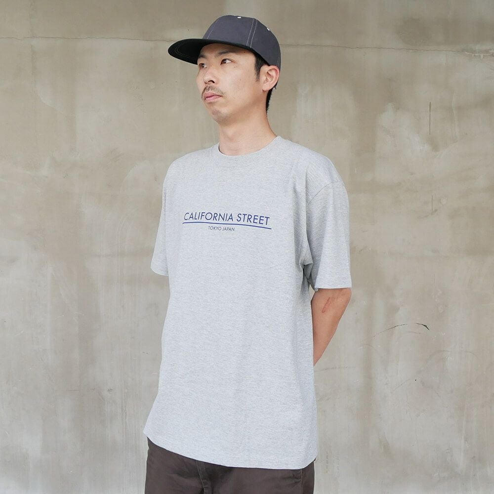 【購入金額 50,000円 以上で 1円】CALIFORNIA STREET T-SHIRT カリフォルニアストリート Tシャツ LOGO BAR GREY スケートボード スケボー 02