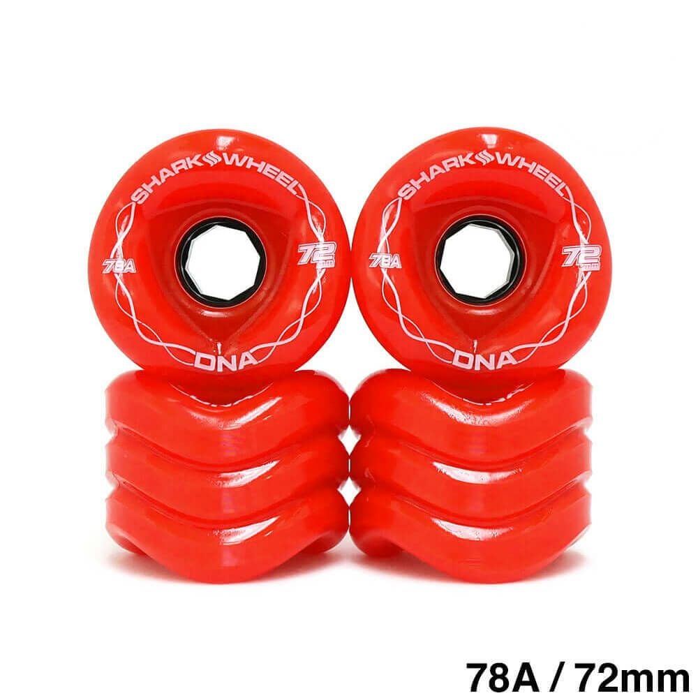 SHARK WHEEL シャークウィール ソフトウィール（クルーザー） DNA（78A） RED 72mm スケートボード スケボー