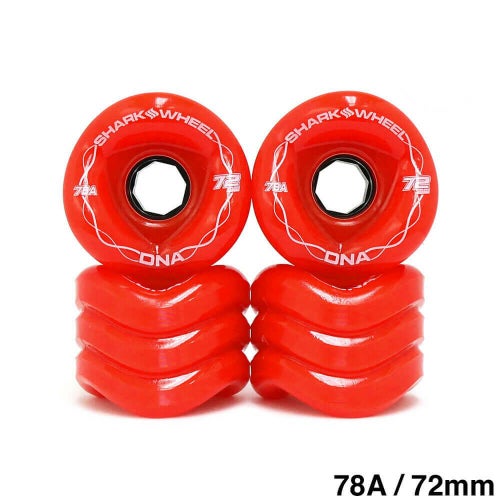 SHARK WHEEL シャークウィール ソフトウィール（クルーザー） DNA（78A） RED 72mm スケートボード スケボー
