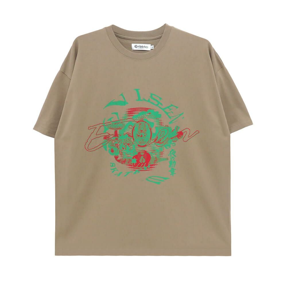 EVISEN T-SHIRT エビセン Tシャツ ENMA KHAKI スケートボード スケボー 