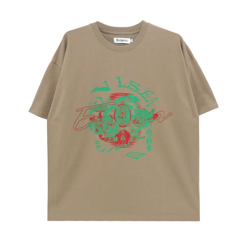 EVISEN T-SHIRT エビセン Tシャツ ENMA KHAKI スケートボード スケボー 