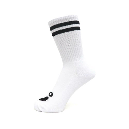 POLAR SOCKS ポーラー ソックス 靴下 HAPPY SAD RIB WHITE スケートボード スケボー 1