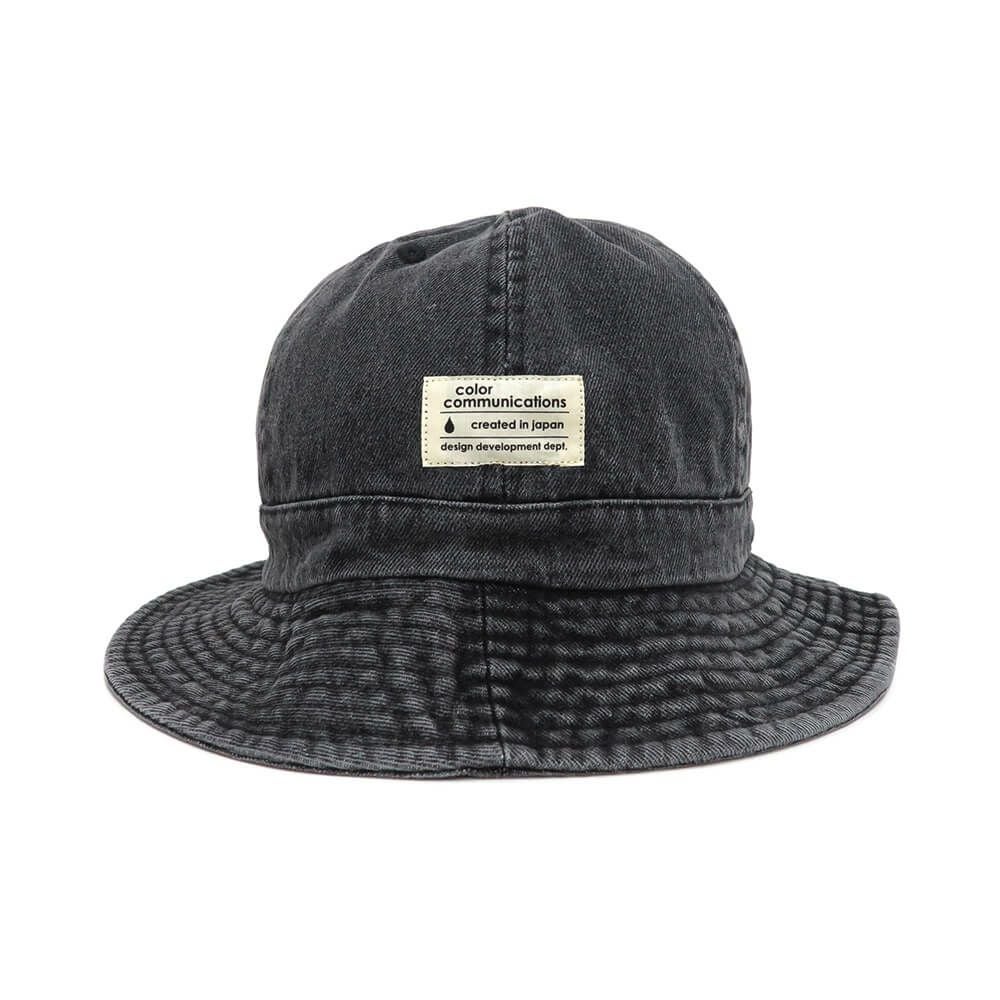 COLOR COMMUNICATIONS HAT カラーコミュニケーションズ ハット COTTON TAG METRO DENIM BLACK DENIM スケートボード スケボー 1
