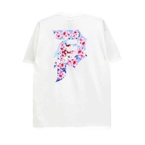 PRIMITIVE T-SHIRT プリミティブ Tシャツ RISING DIRTY P WHITE スケートボード スケボー 