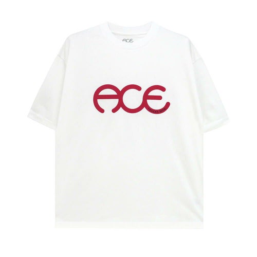 ACE T-SHIRT エース Tシャツ RINGS WHITE スケートボード スケボー 