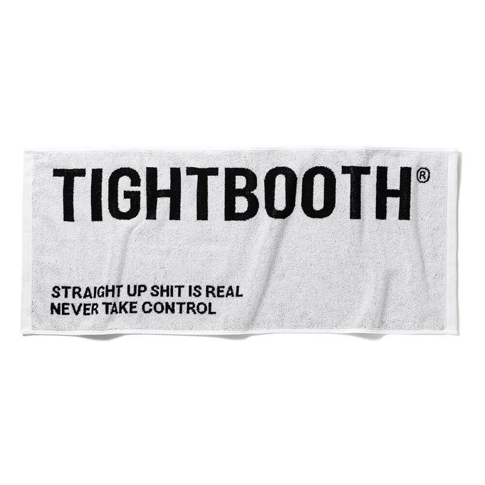 TIGHTBOOTH（TBPR）TOWEL タイトブース タオル LABEL LOGO FACE TOWEL WHITE スケートボード スケボー　1