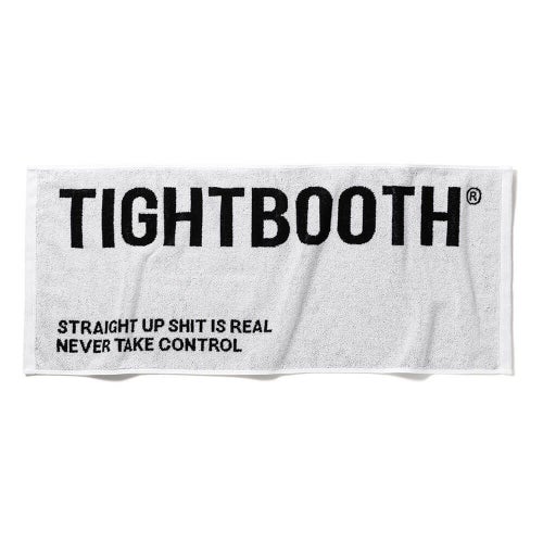 TIGHTBOOTH（TBPR）TOWEL タイトブース タオル LABEL LOGO FACE TOWEL WHITE スケートボード スケボー　1