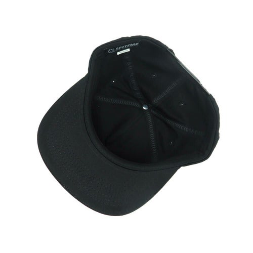 SPITFIRE CAP スピットファイヤー キャップ FLAME SCRIPT SNAPBACK BLACK スケートボード スケボー 3