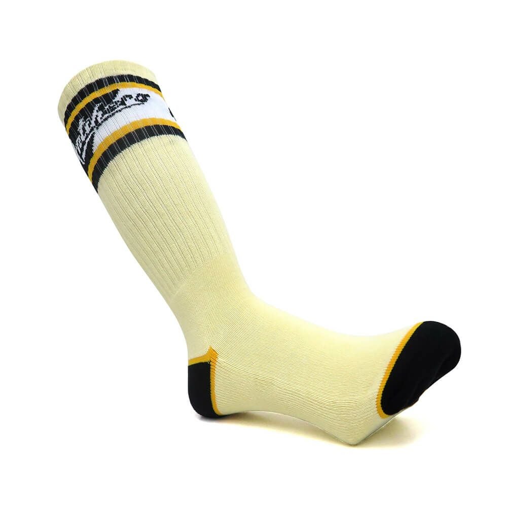 ANTIHERO SOCKS アンチヒーロー ソックス 靴下 SCRATCH CREAM/YELLOW/BLACK スケートボード スケボー 