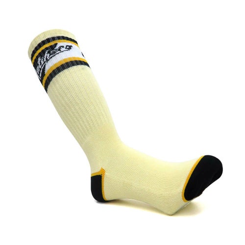 ANTIHERO SOCKS アンチヒーロー ソックス 靴下 SCRATCH CREAM/YELLOW/BLACK スケートボード スケボー 