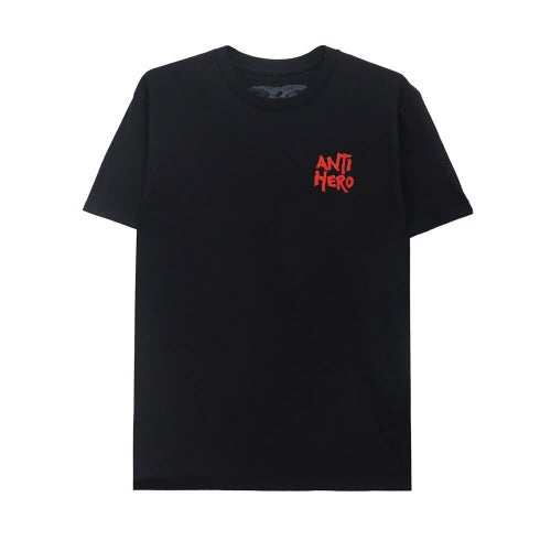 ANTIHERO T-SHIRT アンチヒーロー Tシャツ REPOSSESSED BLACK スケートボード スケボー 1