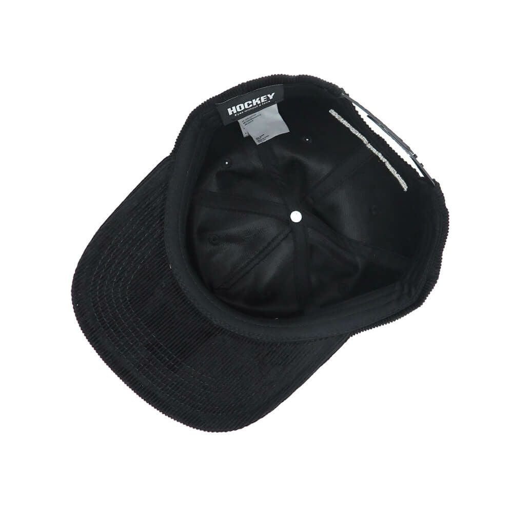 HOCKEY CAP ホッケー キャップ SIDE ONE CORDUROY SNAPBACK BLACK スケートボード スケボー 5