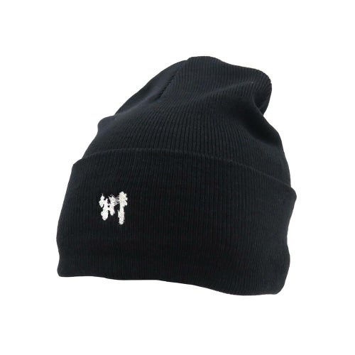 KAWA KNITCAP 川 ニットキャップ 川 BEANIE BLACK スケートボード スケボー 1