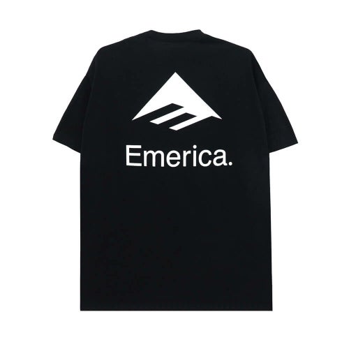 EMERICA T-SHIRT エメリカ Tシャツ LOCKUP BLACK スケートボード スケボー 