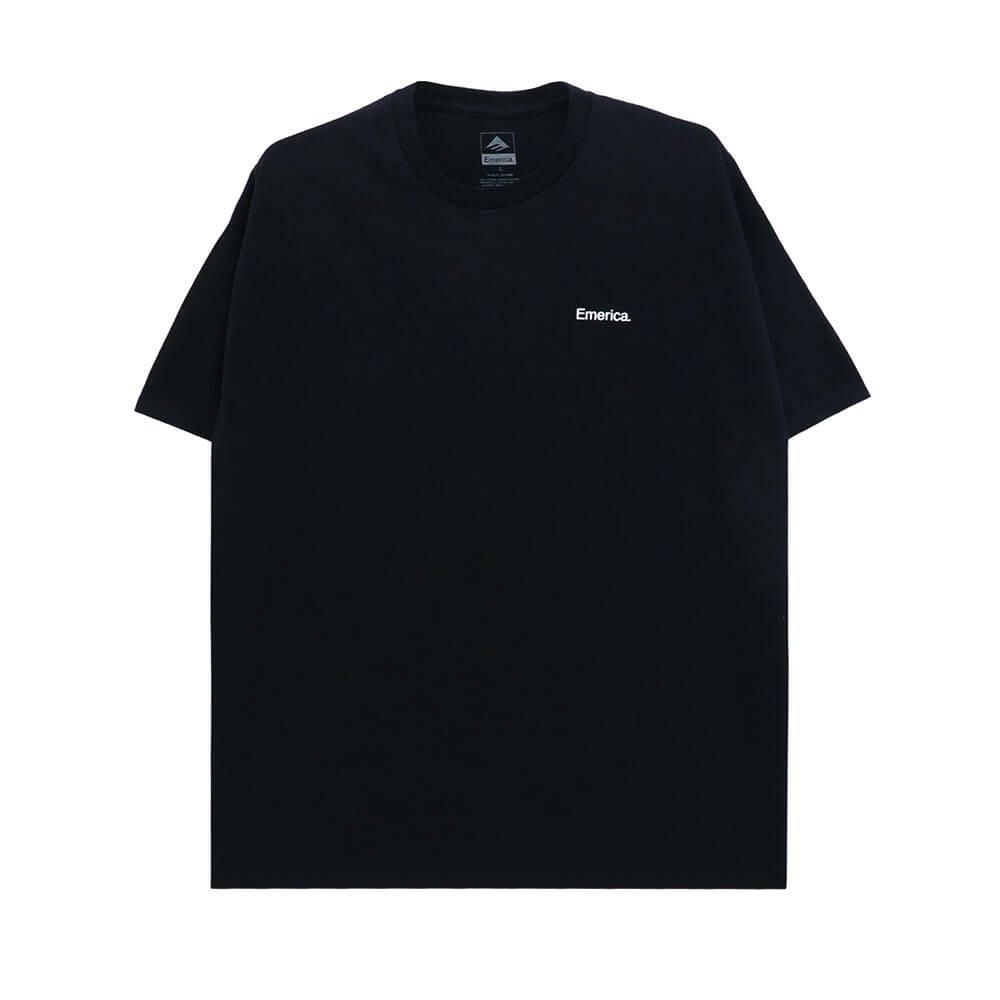 EMERICA T-SHIRT エメリカ Tシャツ LOCKUP BLACK スケートボード スケボー 1