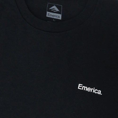 EMERICA T-SHIRT エメリカ Tシャツ LOCKUP BLACK スケートボード スケボー 2