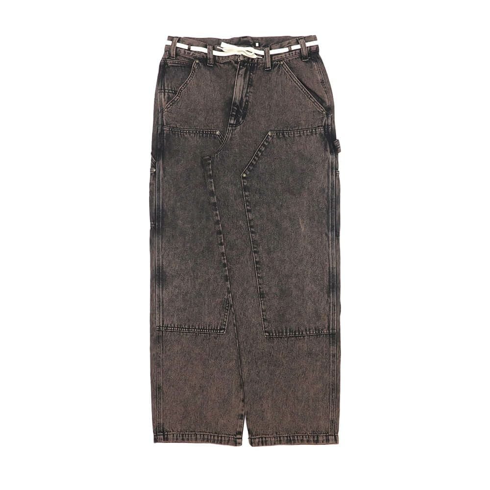 SANTA CRUZ JEANS サンタクルーズ パンツ ジーンズ DOUBLE KNEE CARPENTER DENIM BROWN WASH スケートボード スケボー 