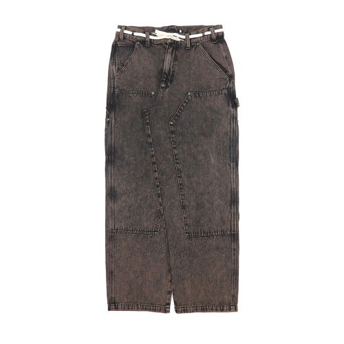 SANTA CRUZ JEANS サンタクルーズ パンツ ジーンズ DOUBLE KNEE CARPENTER DENIM BROWN WASH スケートボード スケボー 