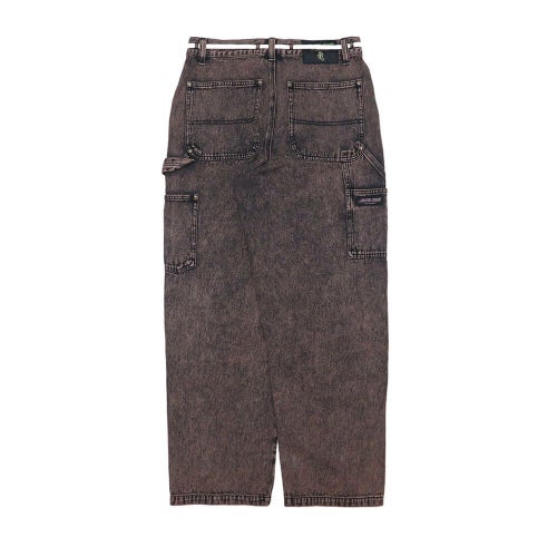 SANTA CRUZ JEANS サンタクルーズ パンツ ジーンズ DOUBLE KNEE CARPENTER DENIM BROWN WASH スケートボード スケボー 8