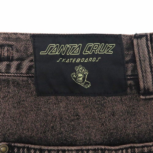 SANTA CRUZ JEANS サンタクルーズ パンツ ジーンズ DOUBLE KNEE CARPENTER DENIM BROWN WASH スケートボード スケボー 9