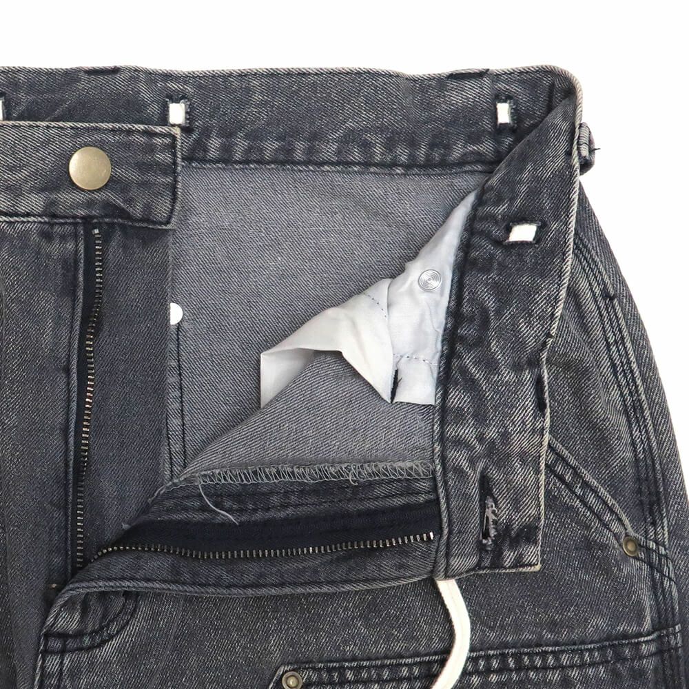 SANTA CRUZ JEANS サンタクルーズ パンツ ジーンズ DOUBLE KNEE CARPENTER DENIM BLACK WASH スケートボード スケボー 3