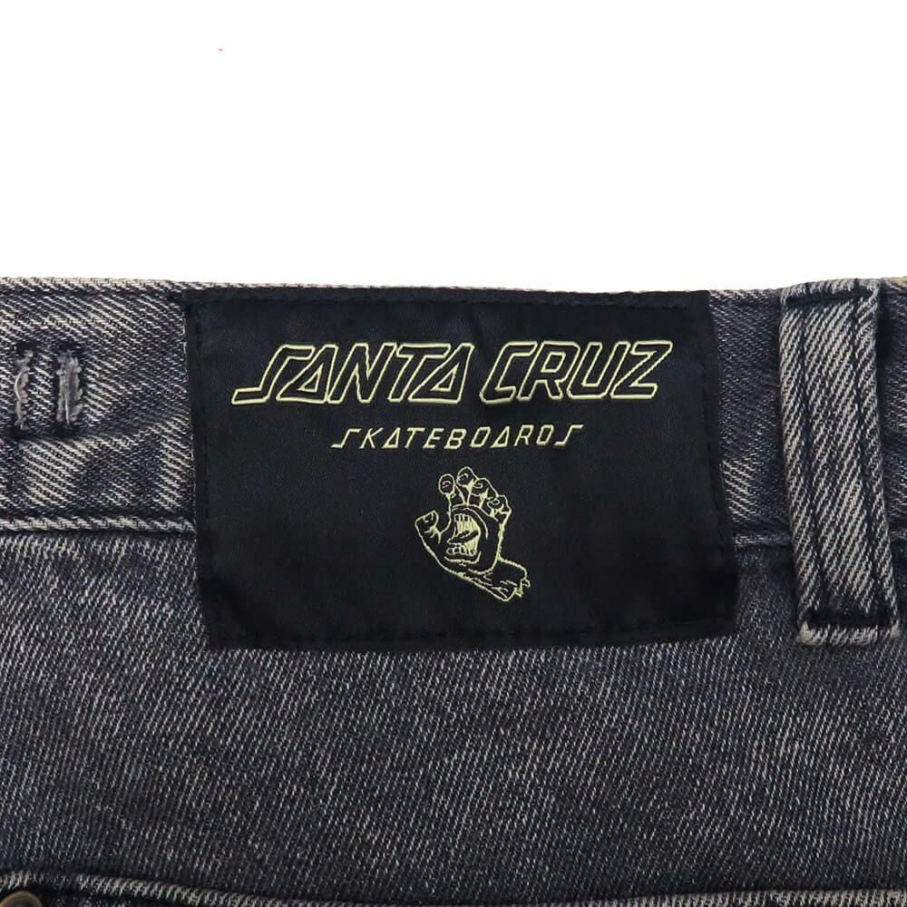 SANTA CRUZ JEANS サンタクルーズ パンツ ジーンズ DOUBLE KNEE CARPENTER DENIM BLACK WASH スケートボード スケボー 9