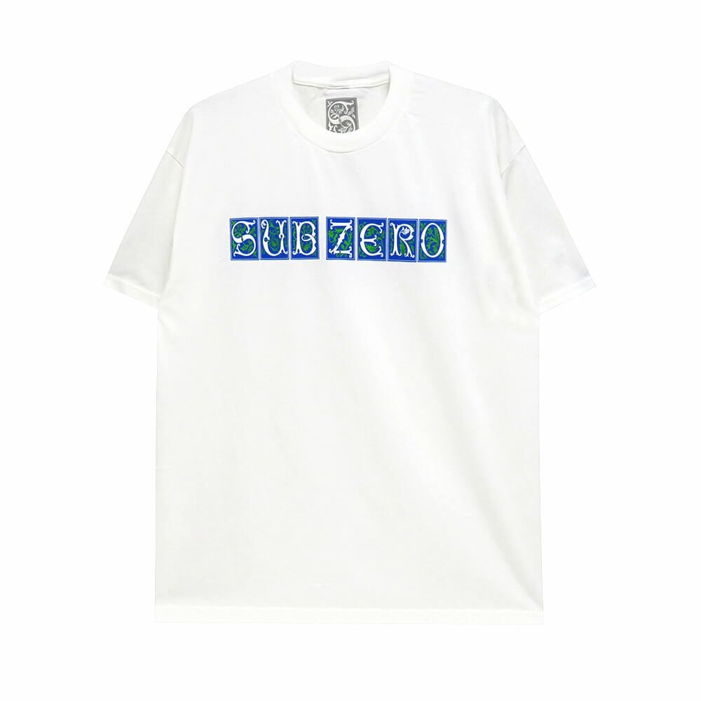 SUB ZERO T-SHIRT サブゼロ Tシャツ VINES WHITE スケートボード スケボー 