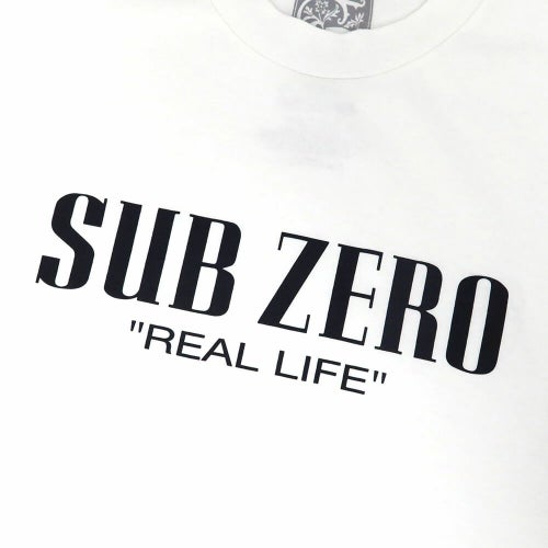 SUB ZERO T-SHIRT サブゼロ Tシャツ REAL LIFE WHITE スケートボード スケボー 1