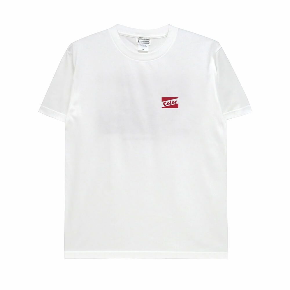 COLOR COMMUNICATIONS T-SHIRT カラーコミュニケーションズ Tシャツ RE-RETRO BAZ 2020 WHITE スケートボード スケボー 1