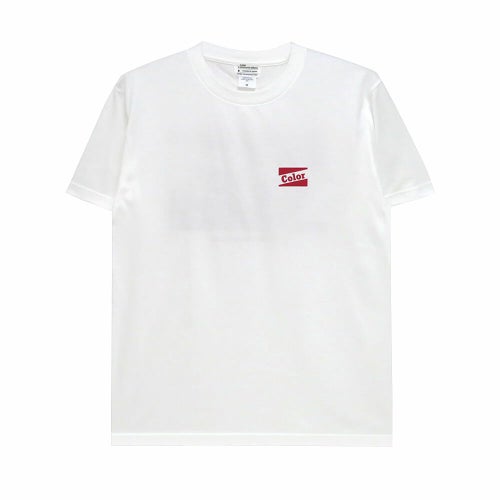 COLOR COMMUNICATIONS T-SHIRT カラーコミュニケーションズ Tシャツ RE-RETRO BAZ 2020 WHITE スケートボード スケボー 1