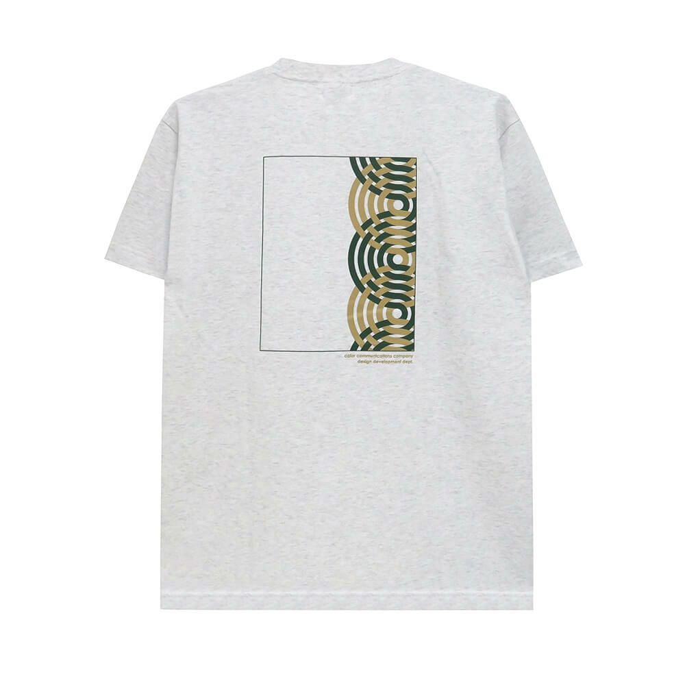 COLOR COMMUNICATIONS T-SHIRT カラーコミュニケーションズ Tシャツ RE-HALF STROKE FLAME 2011 ASH スケートボード スケボー 