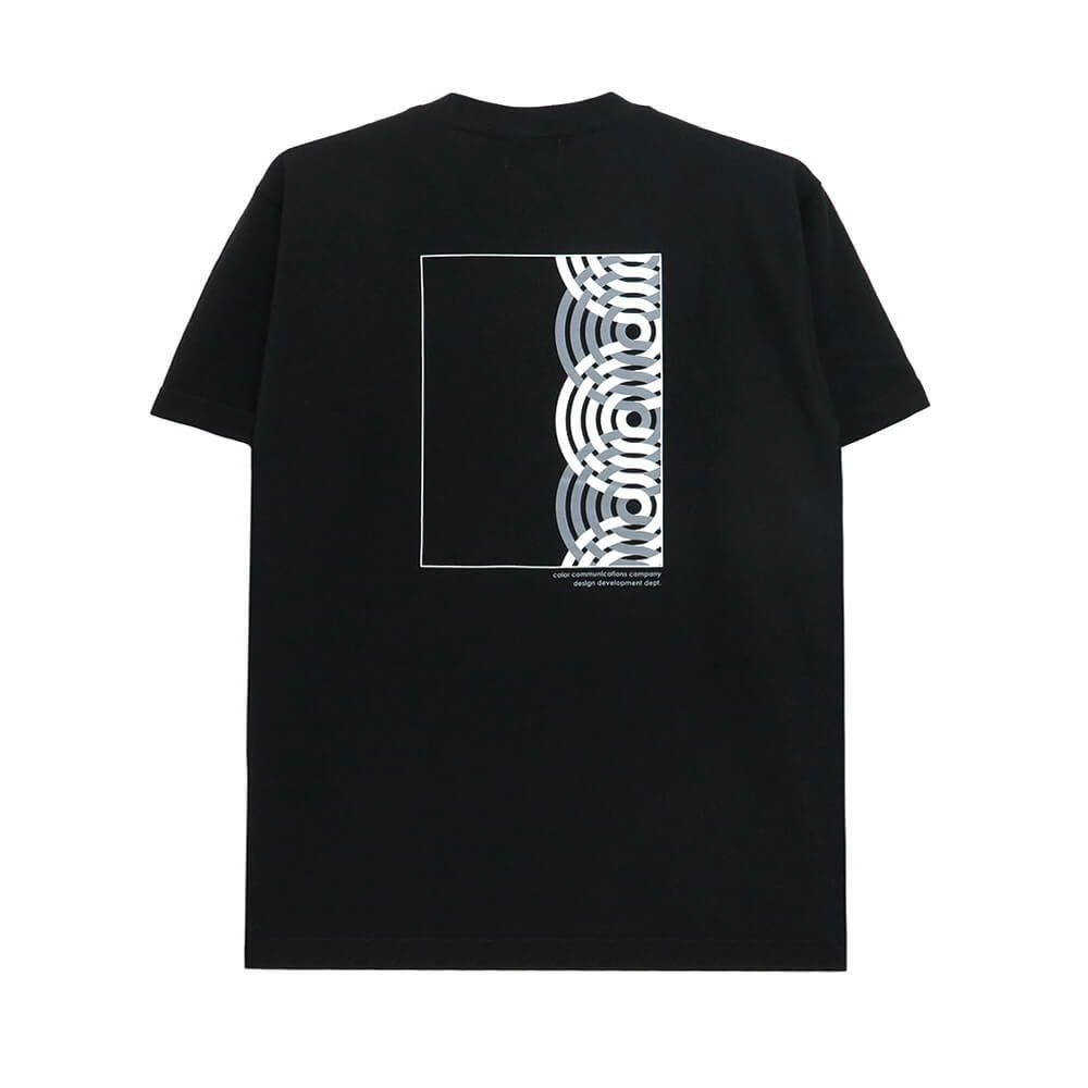 COLOR COMMUNICATIONS T-SHIRT カラーコミュニケーションズ Tシャツ RE-HALF STROKE FLAME 2011 BLACK スケートボード スケボー 