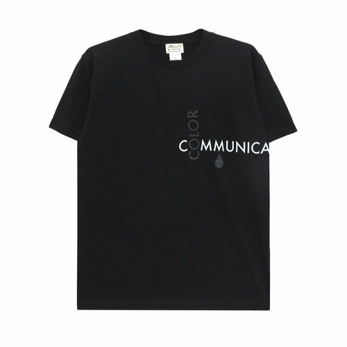 COLOR COMMUNICATIONS T-SHIRT カラーコミュニケーションズ Tシャツ RE-CROSS LETTERS 2008 BLACK スケートボード スケボー 