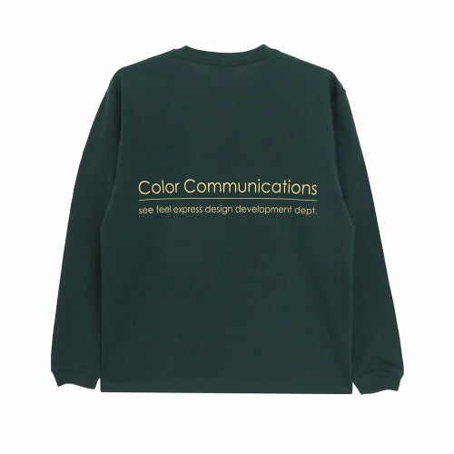 COLOR COMMUNICATIONS LONG SLEEVE カラーコミュニケーションズ ロングスリーブTシャツ RE-LETTER 2012 DARK GREEN スケートボード スケボー 