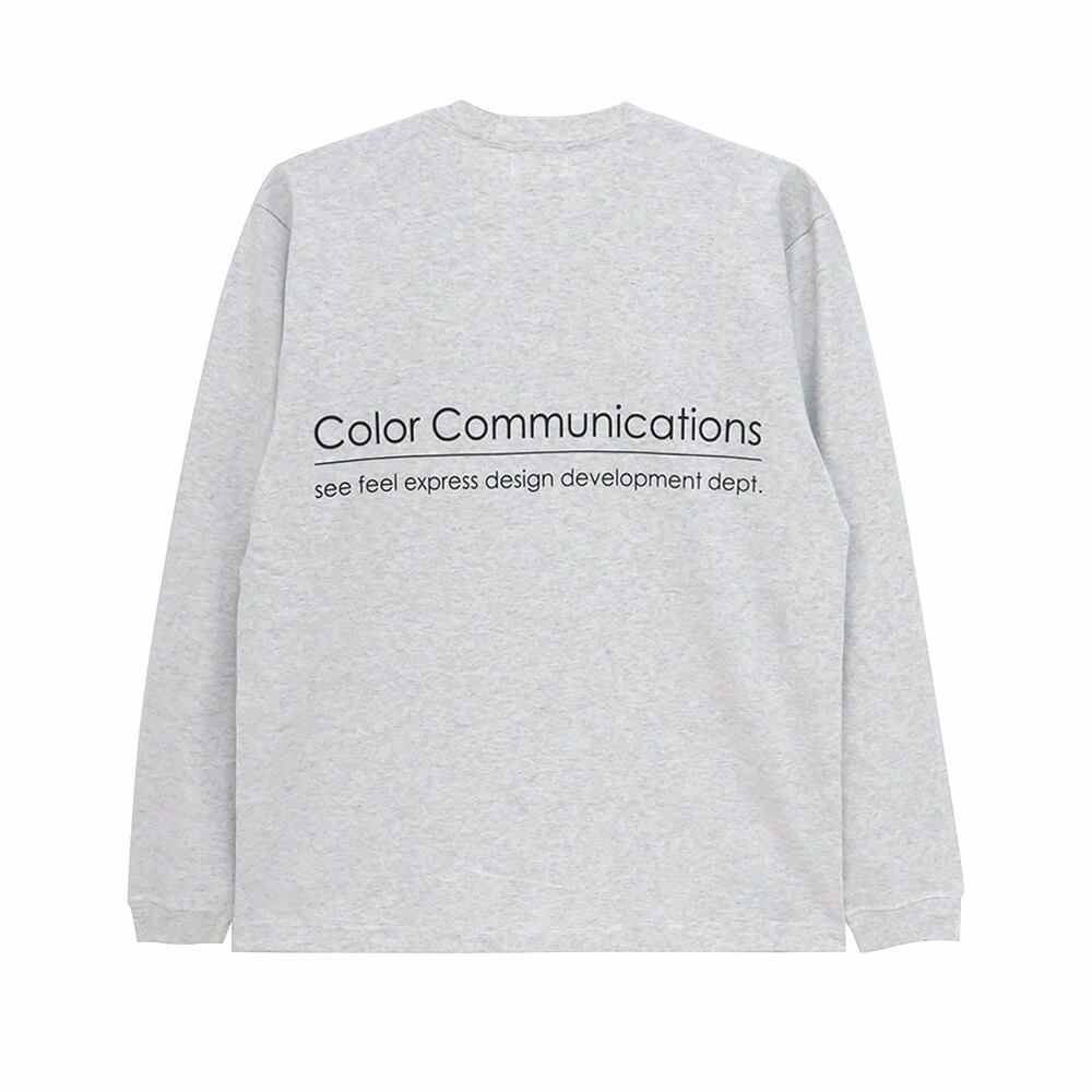 COLOR COMMUNICATIONS LONG SLEEVE カラーコミュニケーションズ ロングスリーブTシャツ RE-LETTER 2012 ASH スケートボード スケボー 