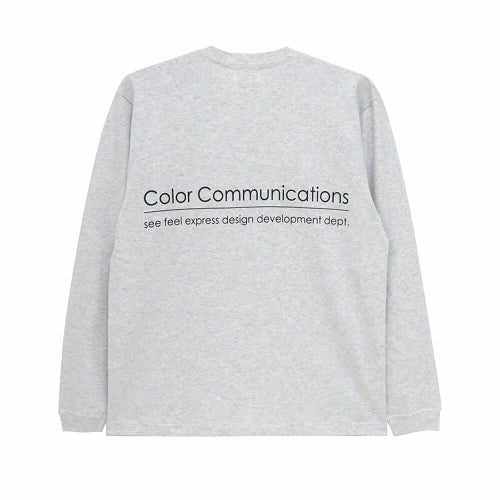 COLOR COMMUNICATIONS LONG SLEEVE カラーコミュニケーションズ ロングスリーブTシャツ RE-LETTER 2012 ASH スケートボード スケボー 