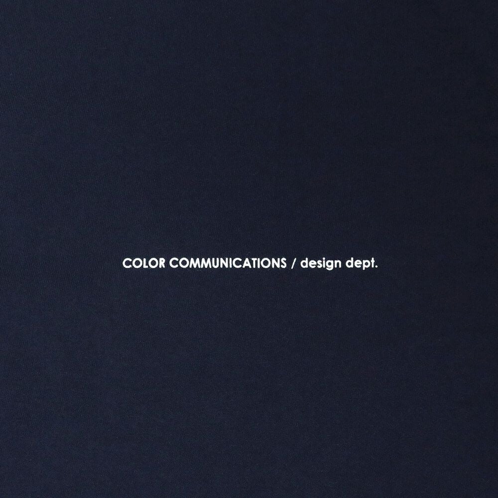 COLOR COMMUNICATIONS LONG SLEEVE カラーコミュニケーションズ 7分袖Tシャツ WAWA OWL EMB LETTER NAVY スケートボード スケボー 3