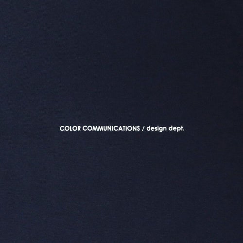 COLOR COMMUNICATIONS LONG SLEEVE カラーコミュニケーションズ 7分袖Tシャツ WAWA OWL EMB LETTER NAVY スケートボード スケボー 3