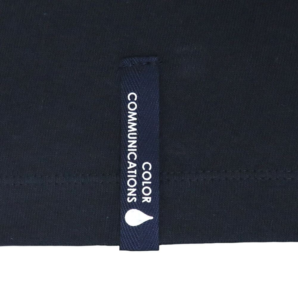 COLOR COMMUNICATIONS LONG SLEEVE カラーコミュニケーションズ 7分袖Tシャツ WAWA OWL EMB LETTER NAVY スケートボード スケボー 5