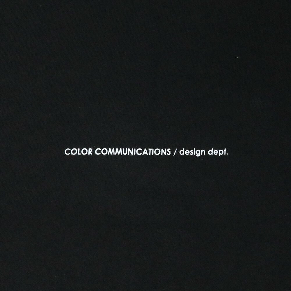 COLOR COMMUNICATIONS LONG SLEEVE カラーコミュニケーションズ 7分袖Tシャツ WAWA OWL EMB LETTER BLACK スケートボード スケボー 3